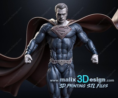 superman -files superheroes sanix3d 3d print model - Mito3D