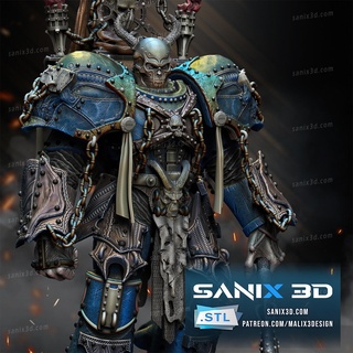 machine guerre chaos colonel super héros sanix3d 3d print model - Mito3D