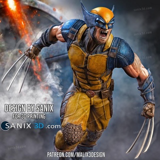 Wolverine files süper kahramanlar sanix3d 3d print model - Mito3D