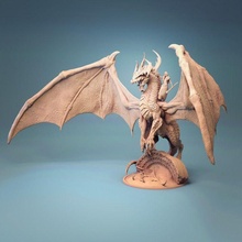 ancient green dragon 1 dragons fantasy 3d print model - Mito3D