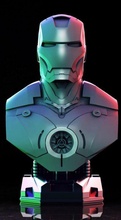 bust iron man 3d print model - Mito3D