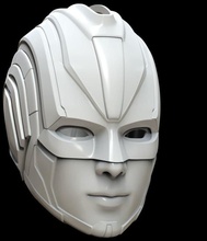 captain marvel 2019 helmet wearable helmets 3d print model - Mito3D