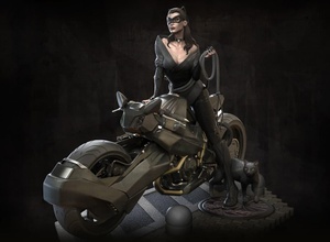 catwoman bike movies 3d print model - Mito3D