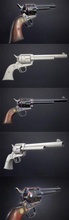 colt single action guns swords 3d print model - Mito3D