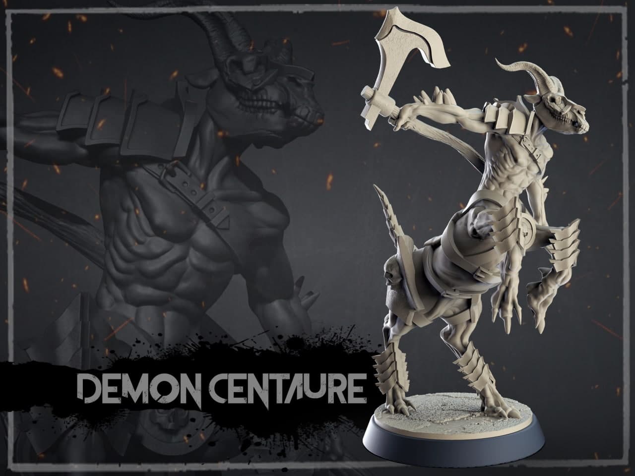demonio centauro juegos 3D print model - Mito3D
