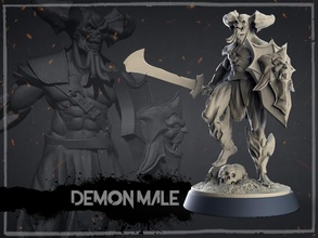 demon male games 3d print model - Mito3D