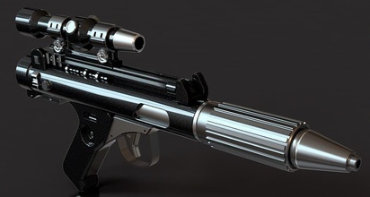 dh-17 blaster star wars guns swords 3d print model - Mito3D