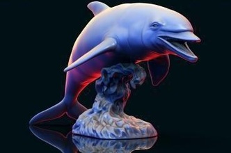 dolphin02 animals misc 3d print model - Mito3D