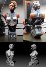 hembra cyborg misceláneo 3d print model - Mito3D