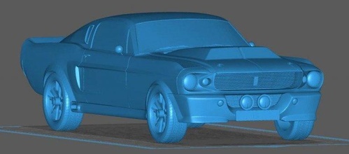 ford mustang shelby 500 cars & bikes 3d print model - Mito3D