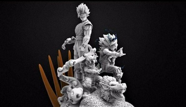 gohan transformation anime dragon ball 3d print model - Mito3D