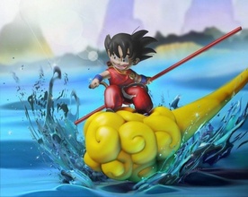 Goku Kind Anime Drachen Ball 3d print model - Mito3D