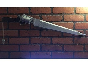 gun blade guns swords 3d print model - Mito3D
