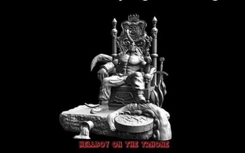 hell boy throne dark horse comics 3d print model - Mito3D
