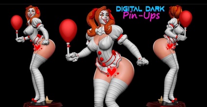 it girl pennywise nsfw version 3d impression modèle 18+ 3d print model - Mito3D