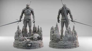 Cadı Geralt oyunlar 3d print model - Mito3D