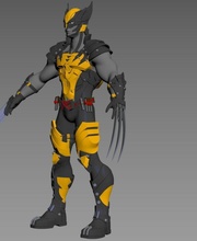wolverine body armor suit dc comics 3d print model - Mito3D