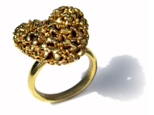365 cuori squillare medio design eternità amicizia cuore amore san valentino anno gioielleria anelli arte sculture 3d print model - Mito3D