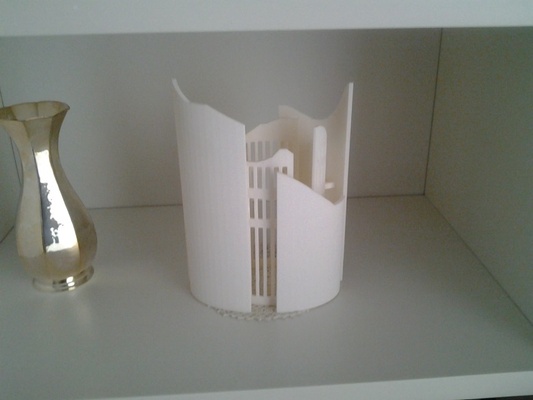 9 11 ricordo ombra terra zero settembre candela ornamento casa arredamento illuminazione 3d print model - Mito3D