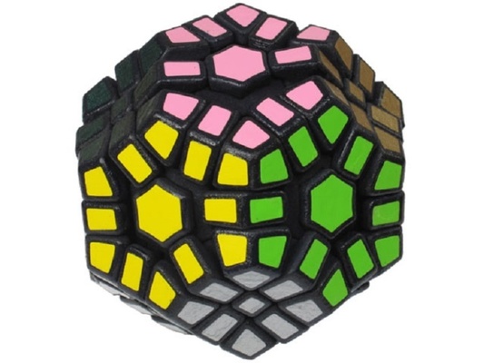 fudgidron cubo mecánico zorrillos rubik retorcido juegos rompecabezas arte matemático 3d print model - Mito3D