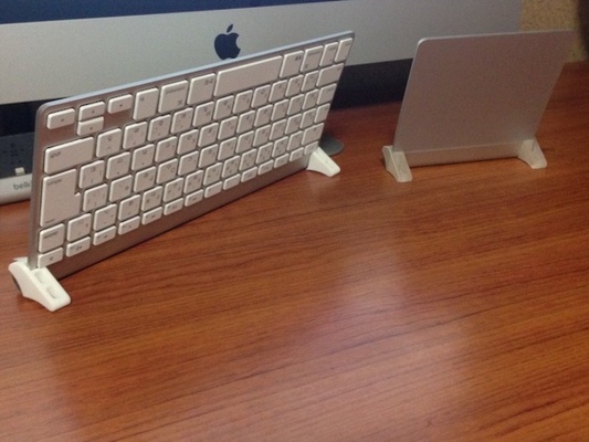keyboard a track pad stand imac apple desk desktop mac trackpad gadgets 3d print model - Mito3D
