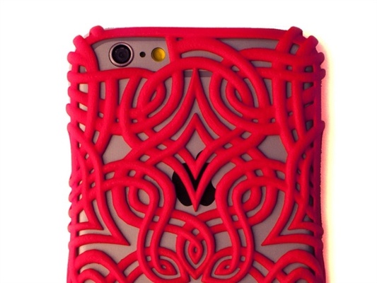 lotus case iphone 6 arabic genghis lattice pattern relief unique gadgets cases 3d print model - Mito3D