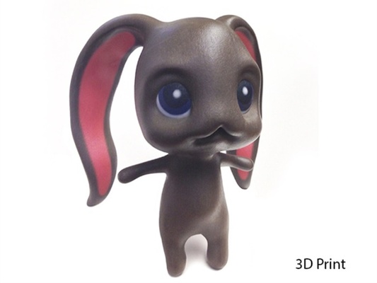 rabbit cartoon character art animation 3d print model - Mito3D