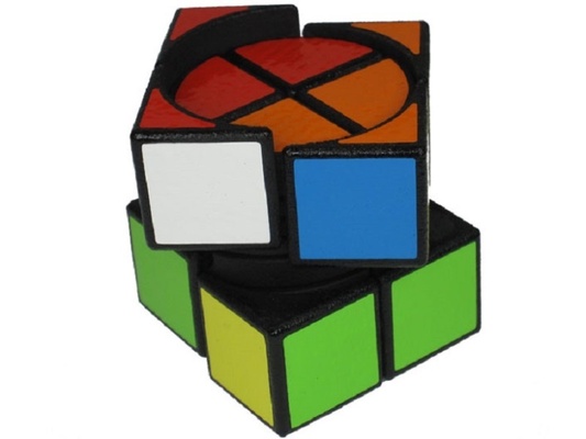 tornillo 2x2x2 cubo mecánico rompecabezas rubik retorcido juegos arte matemático 3d print model - Mito3D