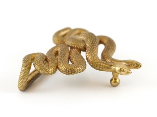 serpents buckle belt bronze pookas serpent snake fashion belts 3d print model - Mito3D