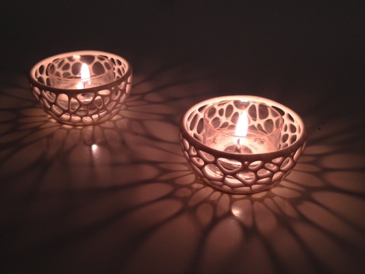 tea light holder candle christmas home decor accessories lighting 3d print model - Mito3D