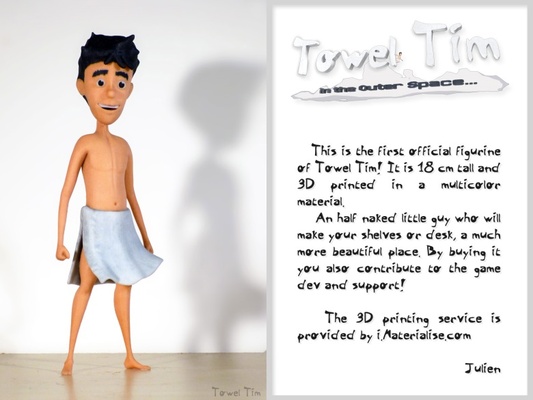 towel tim standing pose character figurine game jeu statuette games 3d print model - Mito3D