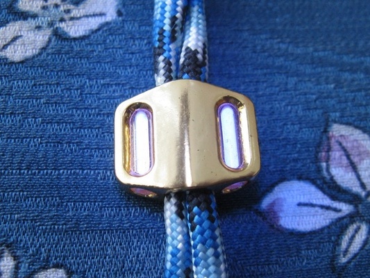 tritium pédale perle laiton lueur porte clés cordon lumière tofty bijoux breloques gadgets 3d print model - Mito3D