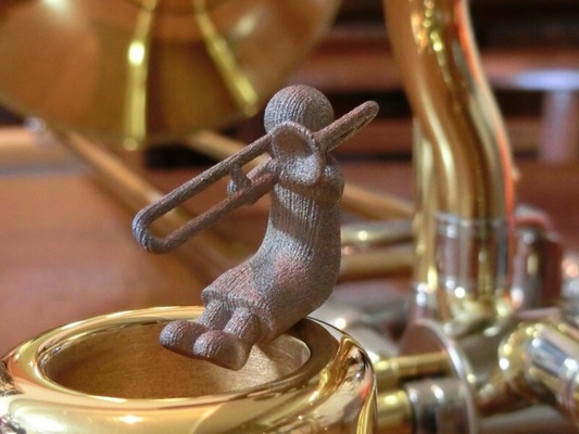 trombone giocatore arte scala modelli figurine 3d print model - Mito3D