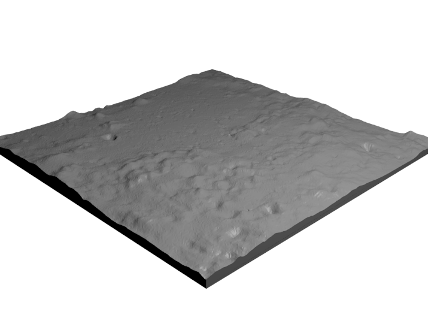 apollo 16 landing site 3D print model - Mito3D