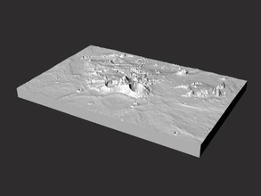 aristarchus region lunar orbit landing approach moon - nasa 3d print model - Mito3D