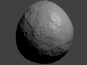 asteróide vesta leste alvorecer globo oco nasa 3d print model - Mito3D