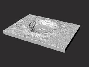 Kopernik Krateri 3d print model - Mito3D