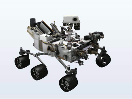 curiosity rover 3D print model - Mito3D