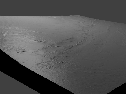 curiosity rover path 3D print model - Mito3D