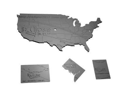 tutulma - ABD toprakları 3D print model - Mito3D