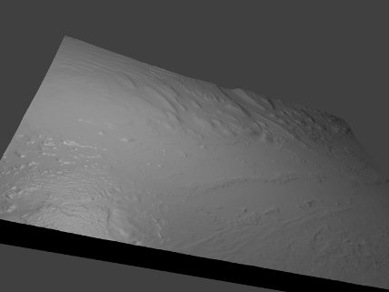 gale crater 3D print model - Mito3D
