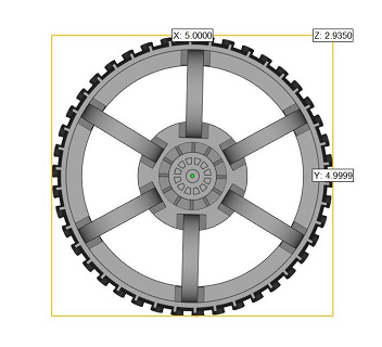 m2020 roue bureau model 5inch mars 2020 vaisseau spatial vagabond persévérance nasa 3D print model - Mito3D