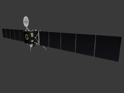 rosetta 3d model spacecraft satellite eyes on solar system nasa 3D print model - Mito3D