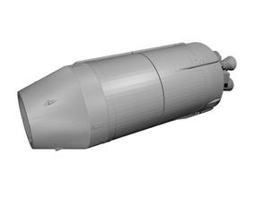saturno v cohete etapa 2 apolo misiones astronave nasa 3d print model - Mito3D