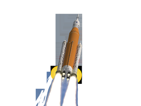 space launch system sls block 1 moon rocket deep exploration artemis i nasa 3d print model - Mito3D