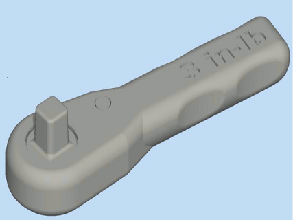 schlüssel 3d modell wrench nasa 3d print model - Mito3D