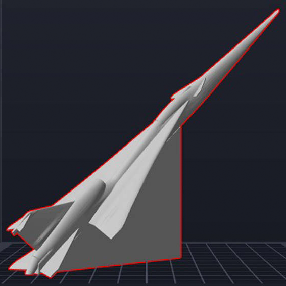 x-59 Nasa 3D print model - Mito3D