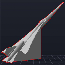 x-59 multi-piece quesst spacecraft x-planes experimental aircraft nasa 3d print model - Mito3D