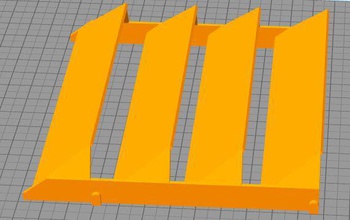saçak havalandırma pinshape çatı vent 3d print model - Mito3D