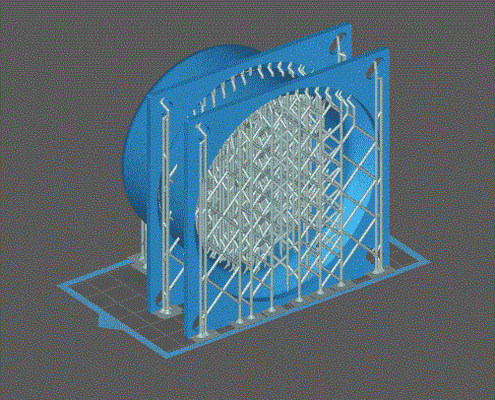 90mm échappement ventilateur adaptateur to 3inch canal anycubic photon forme d'épingle 3d print model - Mito3D